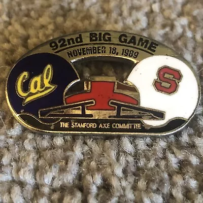 $19.89 • Buy Stanford Axe Committee 92nd Big Game Pin Cal Bears 1989 Vintage Tie Tac Pinback