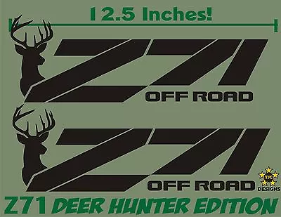 Z71 Offroad Decals (Set) MATTE BLACK For Chevrolet Silverado Deer Hunting • $12.99