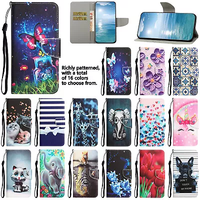 Phone Case For IPhone 15 14 Plus13 12 Pro Max Pattern Stand Leather Wallet Cover • $11.38