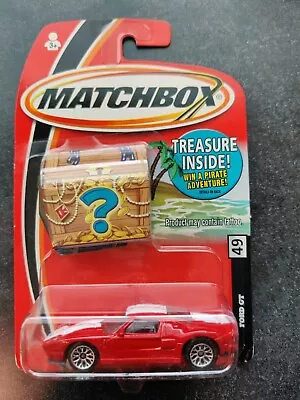 HTF 2005 Matchbox Buried Treasure Inside Ford GT #49 Red MOC • $14.99