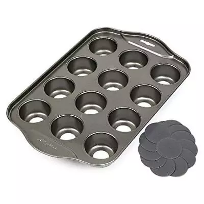 Moregem 12 Cups Mini Cheesecake Pan Springform Panbundt Cake Pan，Baking • $24.49