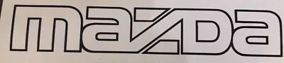 90-93 Miata Front Bumper Mazda Decal Logo Sticker JDM  6”X1” Black 1 Sticker • $6