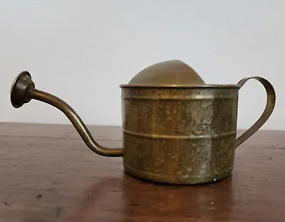 Vintage Brass *Decorative Only* Watering Can With Handle And Original Patina • $12.36