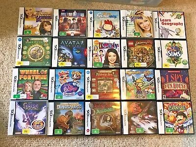 Nintendo DS Games Various AUS PAL - Games In Case *Select Title* FREE POSTAGE • $7.99