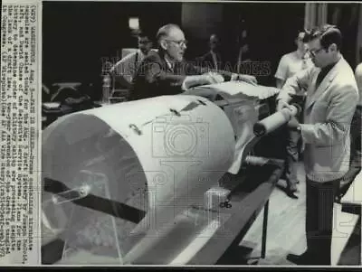 1971 Press Photo Drum Containing Birthday Capsules For The Draft Sealed Today • $19.99