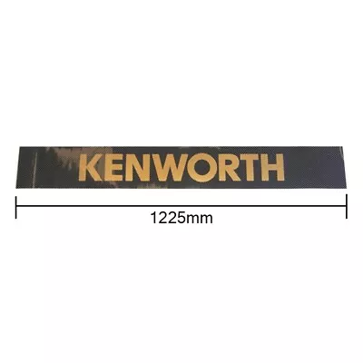 KENWORTH Electrostatic Windscreen Decal  Black And Gold 1225mm X 165mm To Suit • $57.60