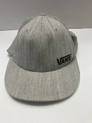 Vans Off The Wall Trucker Hat Gray Flexfit Unisex Adults Mens Womens Size L-XL • $7.99