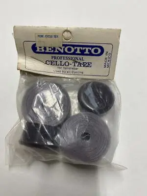 $24.99 • Buy BENOTTO Cello Handlebar Tape Bar Smooth Vintage Bicycle GREY