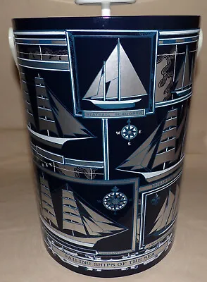 $39.95 • Buy Vintage Georges Briard Tall Ice Bucket Sailing Ships Of The Sea Nautical