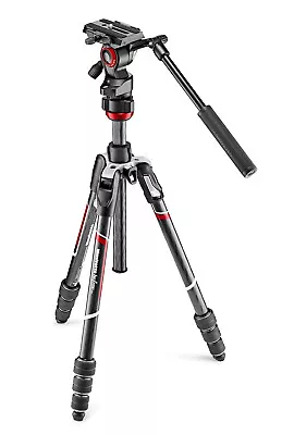 Manfrotto Befree Live Carbon Fiber Video Tripod Kit With Fluid Head Twist • $379.99