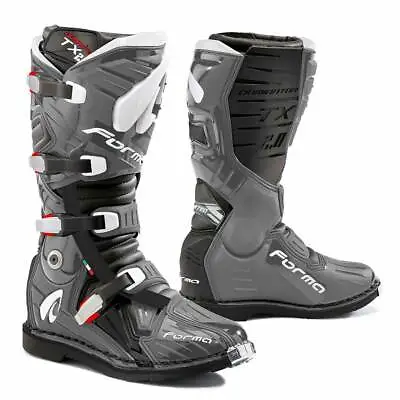 Motocross Boots | Forma Dominator TX 2.0 Black Grey Motorcycle Tech Gs Mx • $379