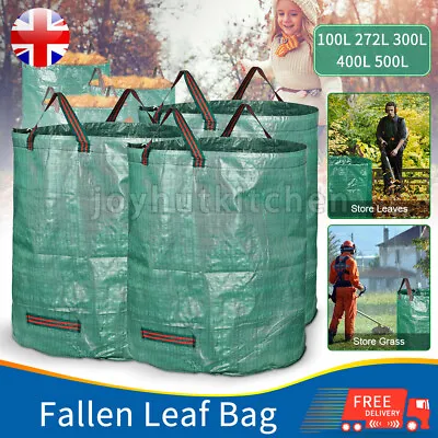 £8.99 • Buy Extra Large Garden Waste Bags Refuse Heavy Duty Sacks Grass Leaves Rubbish Bag