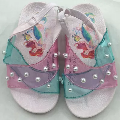 Ariel Little Mermaid Flip Flops Sandals Shoes Toddlers Disney Princess ( 5-6) • $12