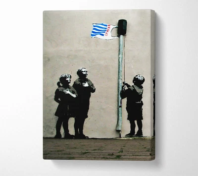 Homage To The Tesco Flag Canvas Wall Art Home Decor Large Print • £68.99