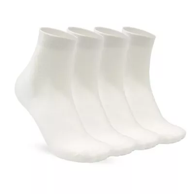 Men Mid Crew Socks Original Viscose Bamboo Soft Thin Quarter Sock 4 Pairs (X... • $27.96