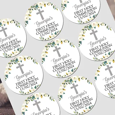 Personalised First Holy Communion Stickers Labels For Party Bag Thank You  • £3.99