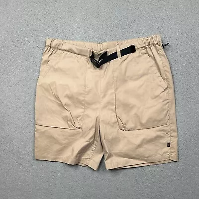 Alpha Industries Shorts Men Large Tan Cargo Military Belted Pull On Utility NWOT • $34.99