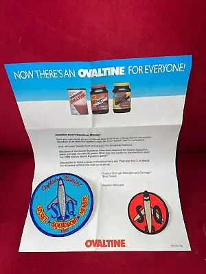 Vintage CAPTAIN MIDNIGHT Secret Squadron Member 1989 Logo Iron-On Patch • $14.95