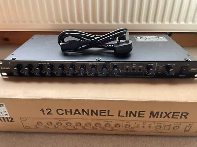 Pulse RMX112 12-Channel Mic Line Mixer Used • £50