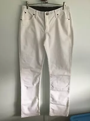 Wrangler Q Baby Womens White Bootcut Jeans Sz 11/12 WRQ20WS Au 16 • $45.99