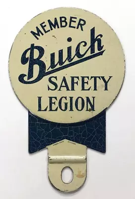 Buick Safety Legion 1920s 1930s License Plate Topper Standard Master Six Limited • $41