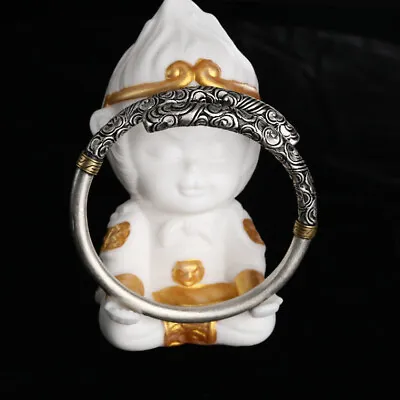 A24 Bangle Buddhist Stud Des Sun Wukong Monkey King Mythology Fine Silver • $328.42