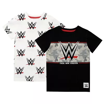 £22.79 • Buy Kids WWE Two Pack T-Shirt World Wrestling Entertainment Tees Tops Short Sleeve