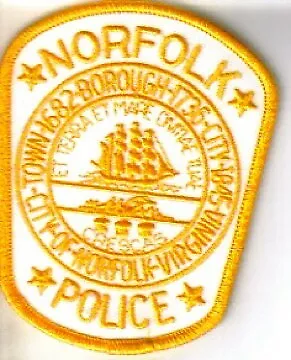 Superb CITY OF NORFOLK POLICE Patch • $8.99