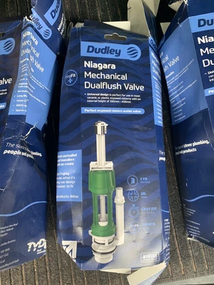 £70 • Buy Niagra Dudley Toilet Flush Valve Push Button Syphon Dual Flush Job Lot X 5