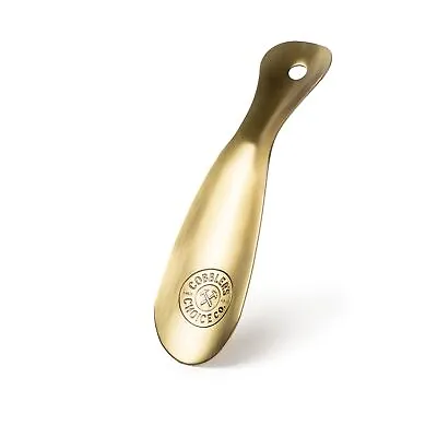 Cobblers Choice Metal Shoe Horn - Made In The USA - Designed 8- Antique Brass • $17.01