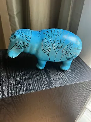 Metropolitan Museum Of Art Blue William Hippo Egyptian Faience Figurine  8  • $34