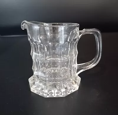 Small Jacobean Registered Design Dimpled Glass Jug 11cm • £9