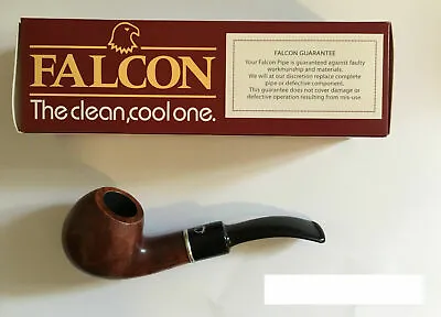 NEW FALCON COOLWAY 9mm FILTER BRIAR PIPE (SHAPE No 103) BENT APPLE BOWL • £42.99