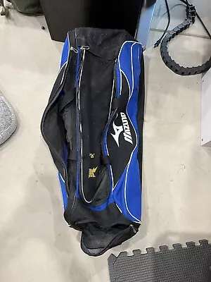 MIZUNO SOFTBALL/BASEBALL BAG Rollers Wheels Catchers Gear BLACK 36” • $49.99