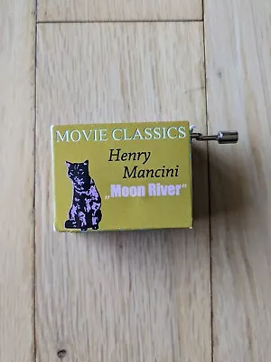Henry Mancini  Moon River  Metal Hand Crank Music Box. Fridolin Made In Germany  • $20