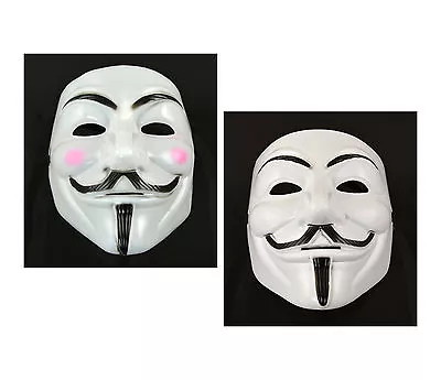 $12.99 • Buy 2 Pcs Man&Woman V For Vendetta Anonymous Guy Fawkes Masquerade Halloween Mask