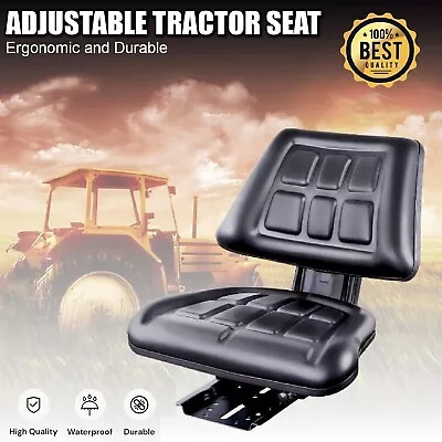 Tractor Seat Chair Forklift Excavator Mower Universal Suspension Replacement PU • $114.99
