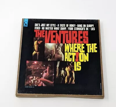THE VENTURES Where The Action Is  Reel To Reel 7 1/2  IPS Liberty R2r • $35.99