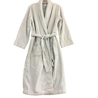 Charter Club Intimates Women's Light Blue Turkish Terry Cloth Spa Robe Sz M • $15