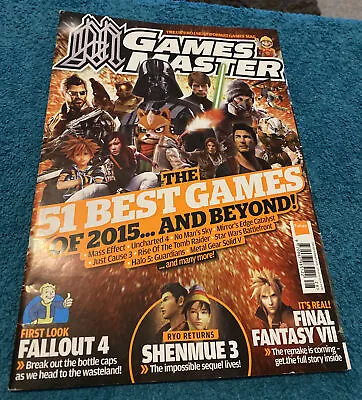 Issue 293 Games Master Magazine September 2015 51 Best Games 2015 And Beyond • £7.45
