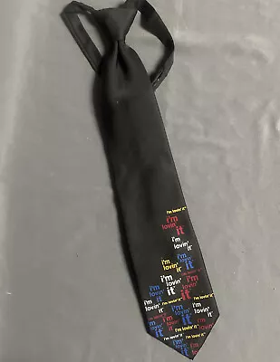 McDonalds Apparel Collection Mens Neck Black I’m Lovin' It  Vintage Tie • $19.99