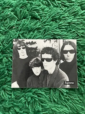 2019 Supreme The Velvet Underground Sunday Morning Band Sticker Rare FW 19 • $20