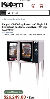 New Blodgett HV100G Hydrovection Oven Dunkin Donuts Natural Gas • $12000