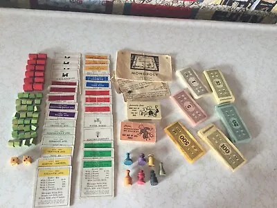 Monopoly 1936 Vintage Game Pieces • $16.95