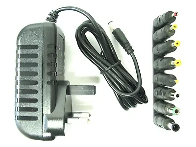 £14.06 • Buy 3 Amp 9 Volt Ac/dc Power Adaptor Supply Charger Universal 27 Watt (multi Jack)