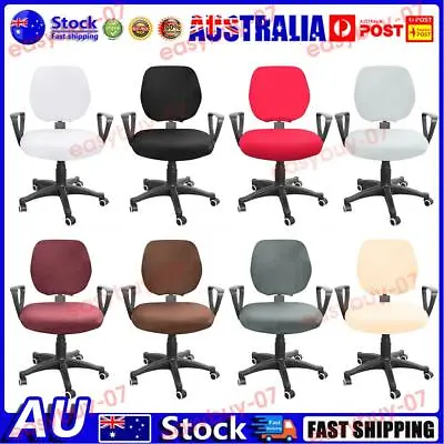 $10.90 • Buy AU Spandex Stretch Computer Chair Cover Elastic Home Office Chairs Seat Case