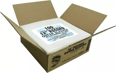 (500) 12” LP Record Outer Sleeves Clear HEAVY DUTY 4MILThick Sleeves Bags Covers • $124.99