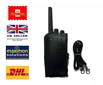 Leather Case & Strap For 2 Way Radio / Walkie Talkie ***BUY 10 Get 1 FREE!!*** • £12.99