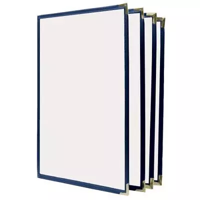 KNG - 3968BLUGLD - 8 1/2 In X 11 In 4 Page Blue And Gold Menu Cover • $42.55