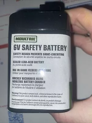 Moultrie Feeders 6Volt Rechargeable Safety Battery MFHP12406 • $19.99